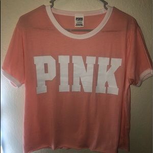 Victoria’s Secret pink crop shirt